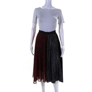 Clu Womens Paneled Asymmetric Pleated Skirt Size 4 11544862
